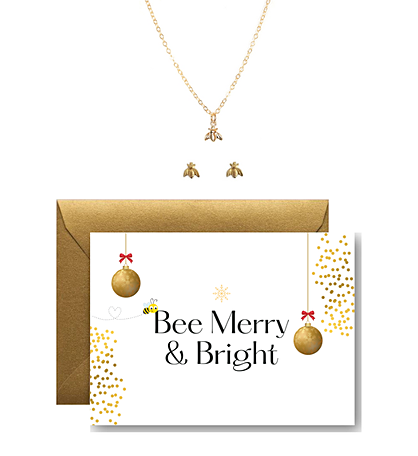 Bee Holiday Necklace And Earring Set